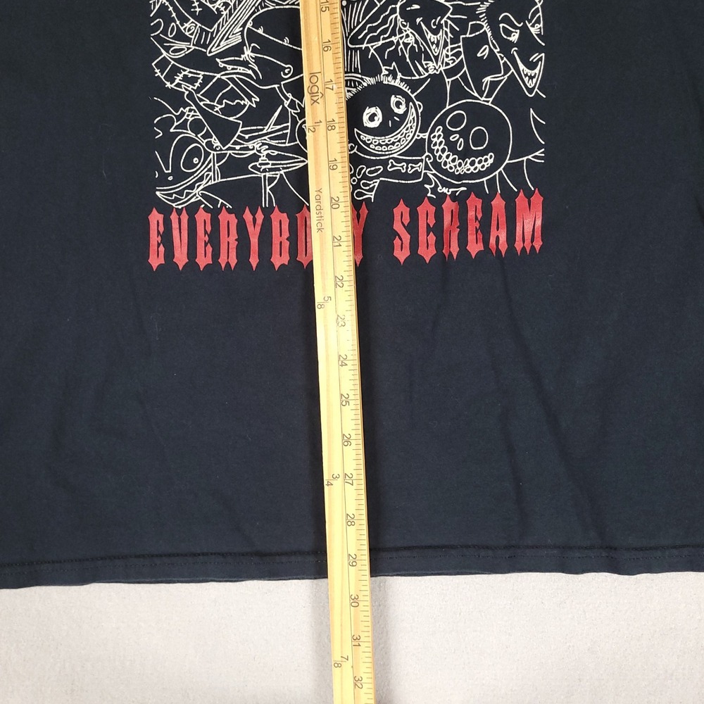 Disney Nightmare Before Christmas Mens 2X Black Graphic Regular Cotton T-Shirt - Picture 4 of 7